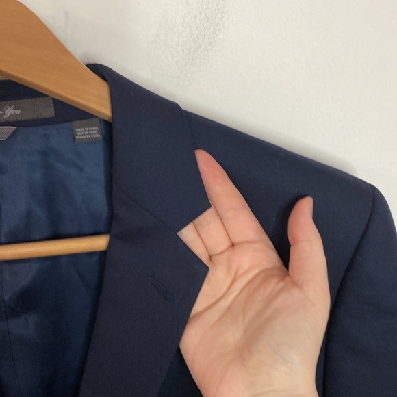 Indochino navy cashmere wool blazer size 48R - Picture 4 of 13
